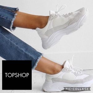 Topshop Ciara Chunky Sneaker White 366 